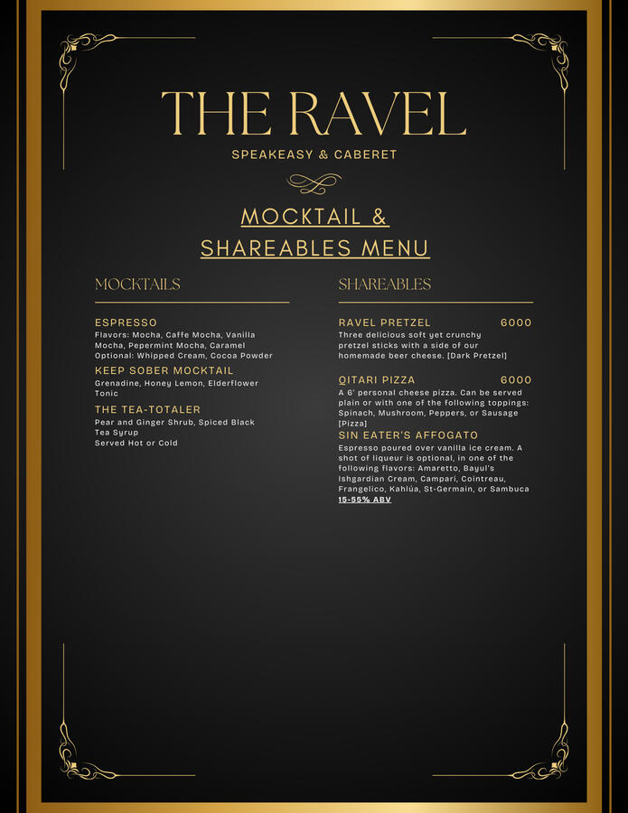 Mocktails+Shareables